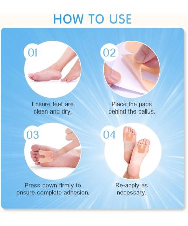 48 U-Shaped Felt Callus Pads - Soft Breathable & Perfect for High Heels | International Shipping Available - Buy Online on GoSupps.com