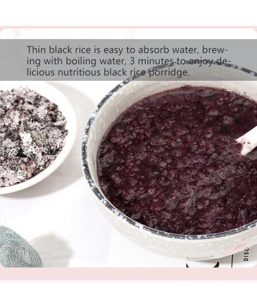 Black rice flakes 350g instant meal black rice flakes brewed into black rice paste black rice porridge five black cereal raw materials the original black rice grains pressed into rice flakes convenient instant meal - Buy Online on GoSupps.com