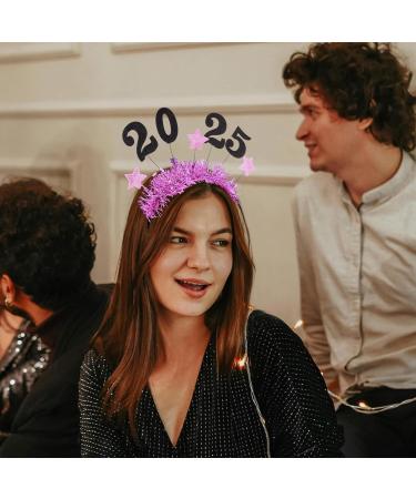 minkissy 2025 New Year Party Headdress New Year Photo Prop Snake Year Headband New Year Hair Accessories New Year Head Bopper New Year Eve Hair Accessories New Years Eve Headband Felt Cloth One Size Rosy - Buy Online on GoSupps.com