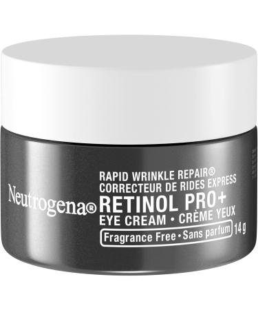 Neutrogena Rapid Wrinkle Repair Retinol Pro+ Eye Cream Targets wrinkles and dark circles around eyes Fragrance Free 14g Unscented 1.4 ml (Pack of 1) - Buy Online on GoSupps.com