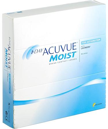 1-Day Acuvue Moist for Astigmatism - Toric Daily Soft Lenses (90 Pieces) | BC 8.5 mm DIA 14.50 CYL -1.25 AXIS 90 | Buy Now - Buy Online on GoSupps.com