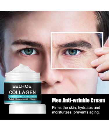 Retinol Face Cream for Men with Vitamin E & Hyaluronic Acid Anti-Wrinkle Deep Hydration Firming & Moisturizing Day & Night Cream Gentle Formula for Smooth Youthful Skin 1.06 oz - Buy Online on GoSupps.com