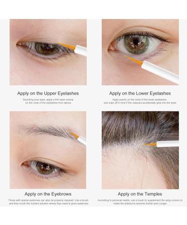 Eyebrow Growth Booster | Natural 0.17 oz Curly Eyelash Enhancer for Women Fast Nourish Eyebrow Growth Liquid for Women Lady Eyelash Plus Pisoles - Buy Online on GoSupps.com
