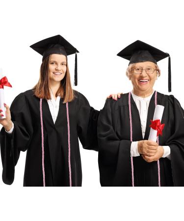 Haconba 25 Pieces Pink Graduation Honor Cords with Tassel for Students - Bachelor, Master, Doctoral Gown Decor - Buy Online on GoSupps.com