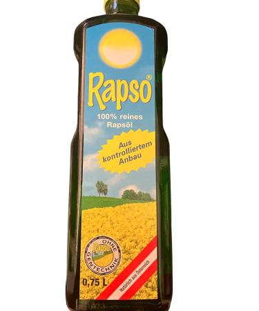 Rapso 100% Pure Rapeseed Oil - 750ml Pack of 6 (4.5L) & Wendlers Herbal Salt 50g | International Shipping - Buy Online on GoSupps.com