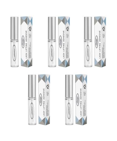 Lomansa Lash Lifting Adhesive 2pcs  5pcs (5ml 0.16 oz) Eyelash Perming Rod Fix Glue for Eyelas Curl (5 pcs)