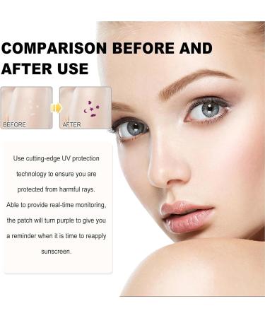 Geteawily UV Detection Patches | Sunscreen Reminder Stickers Sunscreen Stickers Sunblock Patches Know When to Re-Apply Sunscreen Sun Patch for Sunscreen clouds - Buy Online on GoSupps.com