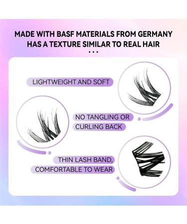 Shop Fluffy C Curl Lash Clusters Kit - 10 Rows Upper & 1 Row Lower Beginner-Friendly & Reusable (11-14.5mm) - International Shipping Available - Buy Online on GoSupps.com