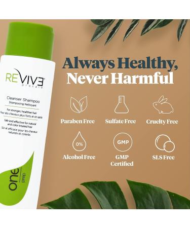 Reviv3 Procare PREP Cleanser Shampoo - Clinically Tested Anti-Thinning Hair Care - Color Safe for All Hair Types - 12.1 fl. oz - Buy Online on GoSupps.com