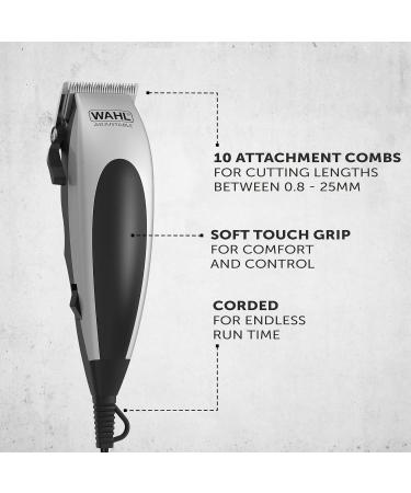 WAHL Vogue Corded Hair Clipper for Men Home Hair Cutting Male Grooming Kit Mains Powered Clipping Precision Cutting Blades Black Wahl Hair Clipper single - Buy Online on GoSupps.com