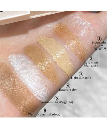 leryveo Concealer Palette - 6 Color Contouring Cream for Beginners Professional Brightening Makeup for Dark Circles Imperfections - Buy Online on GoSupps.com