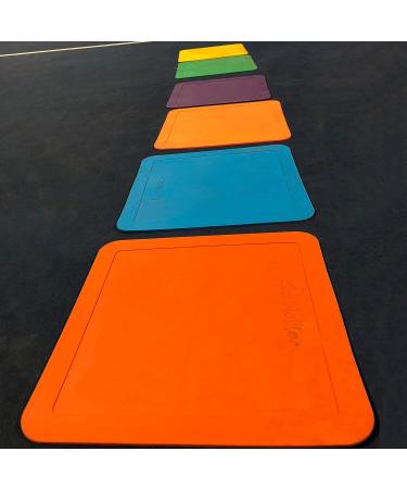 Eco Walker 12-inch Flat Square Spot Marker Multi-Color Playmat for Kids - Exercise Floor Mat - Buy Online on GoSupps.com
