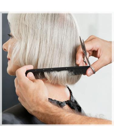 3-Piece Carbon Fiber Hairdressing Comb Set - Heat Resistant Barber Comb in Black - Buy Online on GoSupps.com
