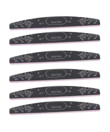 Grain Nail Files Reusable Nail Files 20 Practical Pieces for Acrylic Nails (100/100)