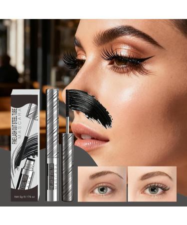 Vhjlfig Iron Brush Mascara Long Lasting Curly And Lengthening MakeUp Voluminous Mascara for Black Eyelashes for Women For everyday use travel parties dating work special - Buy Online on GoSupps.com