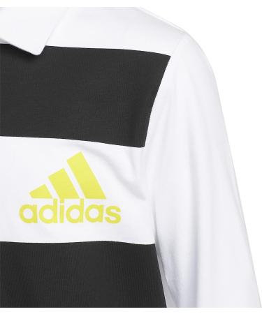 adidas Boys' B Rugby Polo - White, Size Medium - Buy Online on GoSupps.com