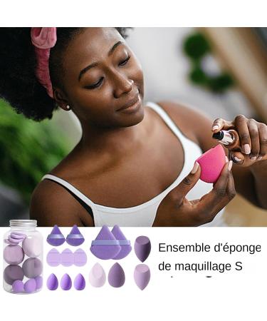 Acunny Beauty Sponge Blender Face Adjustment Beauty Set Blending Sponges | Portable Sponge for Face Makeup Blending Tools for Powder Foundation purple - Buy Online on GoSupps.com