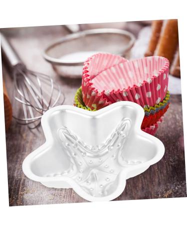 Zerodeko 4pcs Rolls Baking Tool Mold Cake Mold Muffin Mould Cheese Tray Metal Jelly Mold Mousse Non Stick 14X14X4CMx4pcs Silverx4pcs - Buy Online on GoSupps.com