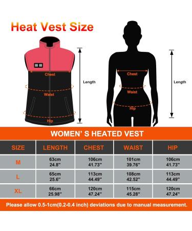 Shop Ton Color Heated Vest for Women - 4 Heating Zones 3 Temperature Levels USB Powered for Outdoor Activities - Ideal for Fishing & More - Buy Online on GoSupps.com