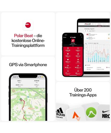 Polar H10 Heart Rate Sensor - ANT+ Bluetooth Waterproof ECG - Chest Strap XS-S Black - Buy Online on GoSupps.com