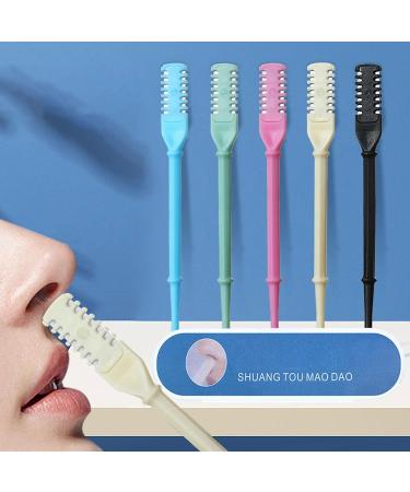 2024 Upgrade 2-in-1 Nasal Hair Cutter & Ear Picker - Portable 360 Nose Hair Trimmer for Men & Women - Double Sided Design (Beige) | International Shipping - Buy Online on GoSupps.com