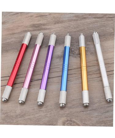 Gogogmee 7pcs Embroidery Pen Microblading Eyebrow Pen Eyebrow Needle Pen Pen Aluminum Alloy - Buy Online on GoSupps.com