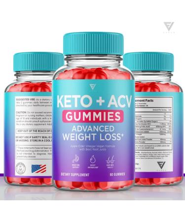 Keto ACV Gummies for Weight Loss - Advanced Formula with Apple Cider Vinegar - 120 Gummies - Appetite Suppressant for Women - Oprah Winfrey Diet Approved - Buy Online on GoSupps.com