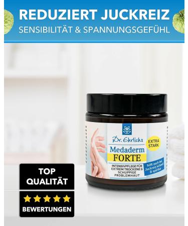 Dr. Ehrlich's Medaderm Forte Ointment - Neurodermatitis & Psoriasis Cream - Intensive 100ml Care for Dry Skin - Buy Online on GoSupps.com
