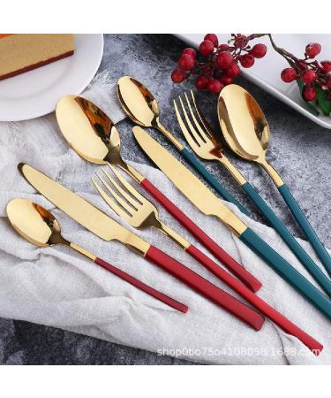 Stainless Steel Cutlery Cutlery Set Western Food Hotel Steak Cutlery Red - Buy Online on GoSupps.com