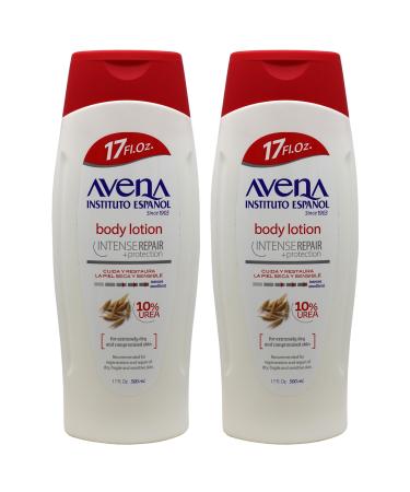 Avena Instituto Espanol Intense Repair Protection Body Lotion for Sensitive Skin Soothes The Skin Intense Emollient Soft and Glowing Skin Dry Skin 17 Fl Oz Each 2- Pack Bottles 1 Fl Oz (Pack of 2)