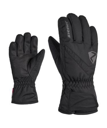 Ziener Kids Loriko Ski Gloves/Winter Sports | waterproof breathable 7 Black