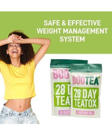 Bootea 28-Day Teatox with Ginseng, Dandelion & Psyllium - Energy Boost, Hormone Balance - No Caffeine Cleanse Blend - Buy Online on GoSupps.com
