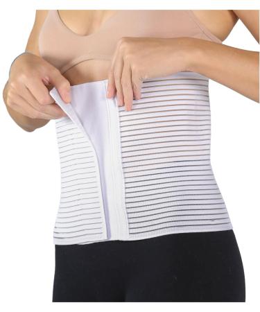 Easy8 - (H24/65 belly belt belt women men belly away belly belt after birth H. 24 cm belly belt belly strap corset men belly belt after op white 65