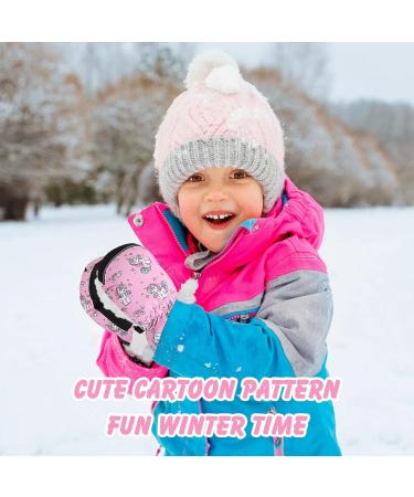 Shop Moko Children's Winter Gloves - Windproof Waterproof Ski Gloves for Girls | Outdoor Sports | XS (1-3 Years) - Pink - Buy Online on GoSupps.com