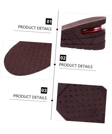 Unomor 3 Pairs Inner Height Increasing Insoles | Shoe Cushion Sports Insoles for Height Lift | Height Increase Inserts for Running Shoes - Buy Online on GoSupps.com