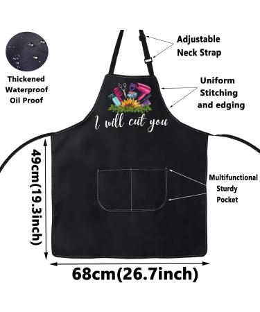 WZMPA Adjustable Hairdresser Aprons for Men & Women | Stylish Barber Gift with Pocket for Salon Professionals - Buy Online on GoSupps.com