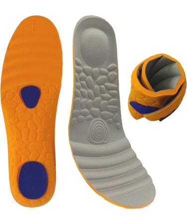 2 Pairs of Light-Weight Foam Shoe Inserts for Men | Comfort Insoles for All-Day Comfort in Boots & Daily Shoes | Sizes US 8-11 - Buy Online on GoSupps.com