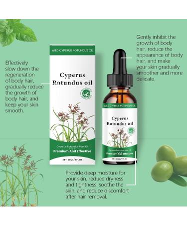 3 x Cyperus Rotundus Oil 100% Natural Cyprus Oil for Hair Removal Reducing Body Hair Growth Smooth Skin Moisturizing & Soothing Ideal for Men & Women 60 ml - Buy Online on GoSupps.com