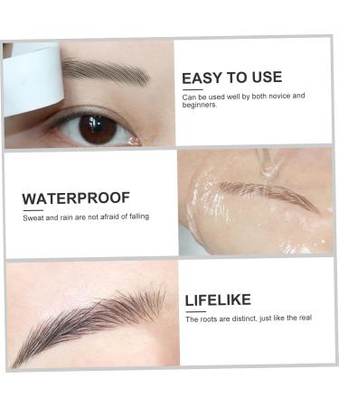 SKISUNO 9 Sheets Waterproof Eyebrow Stickers Artificial Eyebrow Temporary Brow Tattoos Eyebrow Trimming Tool - Buy Online on GoSupps.com