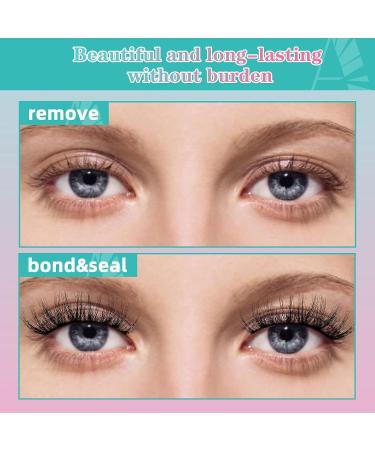 Amzgirl Lash Bond and Seal Remover Kit - Strong Hold Eyelash Glue Remover for DIY Extensions - Waterproof Formula - Fast Residue Removal - Black Bond + Remover - 1 Count - Buy Online on GoSupps.com