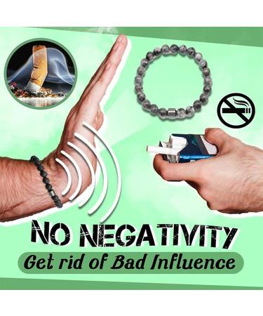 Gokame Smoking Cessation Bracelet Set | Anti-Anxiety & Positive Energy Bracelets for Men & Women | 8mm 3PCs Spiritual Quitting Companion - Buy Online on GoSupps.com