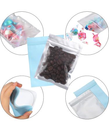 100 Pieces Holographic Storage Bags for Food - Light Blue 4 x 6 Inch - Buy Online on GoSupps.com