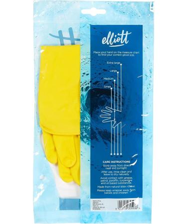 Elliott Latex Cleaning Gloves with Extra Long Cuff - Small Size, Soft Lining, Long Lasting Quality - Buy Online on GoSupps.com