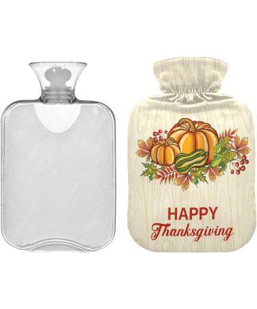 Naanle Pumpkin Happy Thanksgiving Hot Water Bottle - 1L Portable Hand & Foot Warmer for Pain Relief & Cold Therapy - Ideal for Bed Use - Buy Online on GoSupps.com