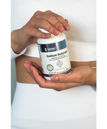 Insport Nutrition Sodium Butyrate 550mg - 100% Vegan Intestinal Support - Gastrointestinal Health - 100 Capsules - Buy Online on GoSupps.com
