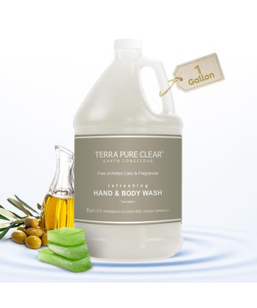 Terra Pure Clear Color and Fragrance Free Gallon Size Hand & Body Wash (1 Case) 1 PIECE