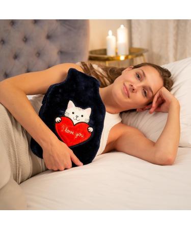 Soxo Plush Hot Water Bottle Cover for Kids - Hand Warmer Neck & Back Pain Relief - Period Comfort - I Love You Design - Buy Online on GoSupps.com