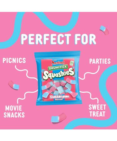 Swizzels Squashies Sweets - Bubblegum Flavour- Single Pack 140g 140g Pack - Buy Online on GoSupps.com