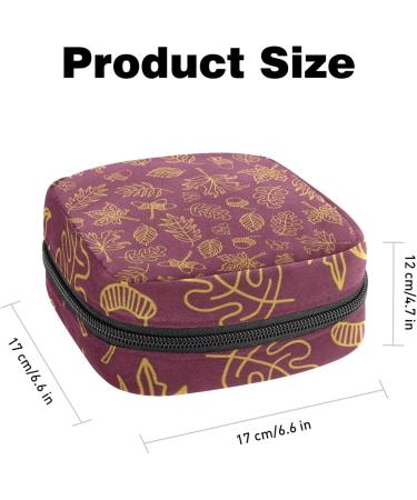 Fall Maple Leaf Menstrual Cup Pouch & Pad Bag - Portable Feminine Menstruation Storage - Buy Online on GoSupps.com