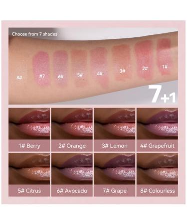 8 Pack Lip Blam Set Natural Lip Care for Moisturizing Hydrating Repairing Dry - 8 Flavors - Fruits Fruits 8 - Buy Online on GoSupps.com